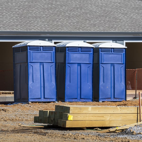 can i customize the exterior of the portable toilets with my event logo or branding in Maple Hill